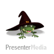 Buggy Frog Witch Hat - PowerPoint Animation