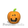 Cat Popping Out Of Pumpkin PowerPoint animation