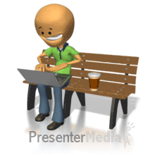 Animated Park Bench