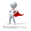 Stick Figure Superhero Cape - PowerPoint Animation