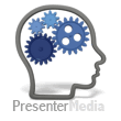 Head Outline with Gears - PowerPoint Animation