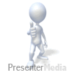 3D Figure Gives Thumbs Up - PowerPoint Animation