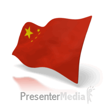 Animated China Flag