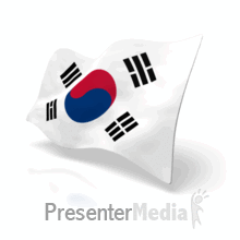 Animated South Korean Flag