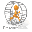 Figure Running Gerbil Wheel - PowerPoint Animation