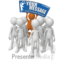 Get Noticed With Custom Sign Presentation clipart