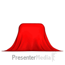 Cloth Reveal Custom Sign Presentation clipart