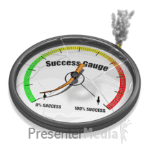 Gauge Needle Negative Presentation clipart