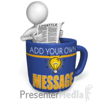 Coffee Reading Newspaper Read Presentation clipart
