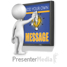 Figure Cleaning Custom Sign With Cloth Presentation clipart