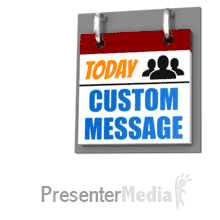 Daily Calendar Tear Custom Presentation clipart