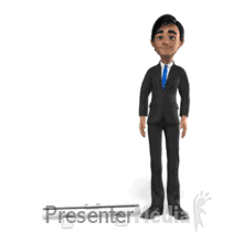 Brad Open Roller Banner Presentation clipart