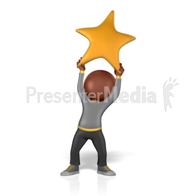 gold star clipart. Holding Golden Star