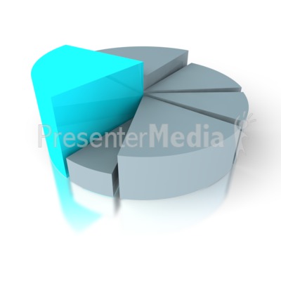 Circular Graph Pie Monotone Presentation clipart