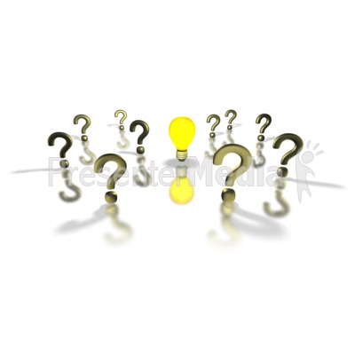 Light Bulb Answer In The Midst Presentation clipart