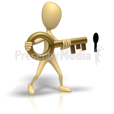 Stick Figure Insert Key Black Hole Presentation clipart