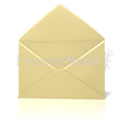 Envelope Open Plain Presentation clipart