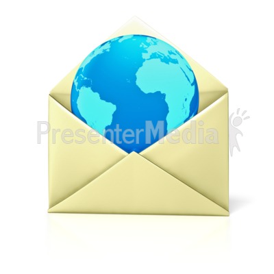 Envelope Open World Presentation clipart