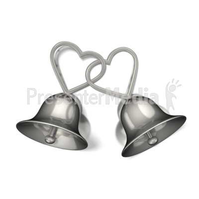 clip art wedding bells. Wedding Heart Bells