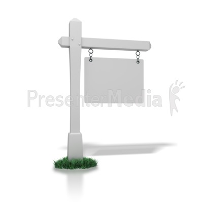 blank signpost clipart. Real Estate Sign Blank