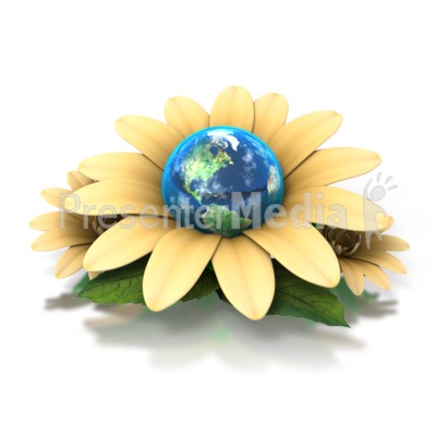 earth globe clip art. Earth Flower PowerPoint Clip