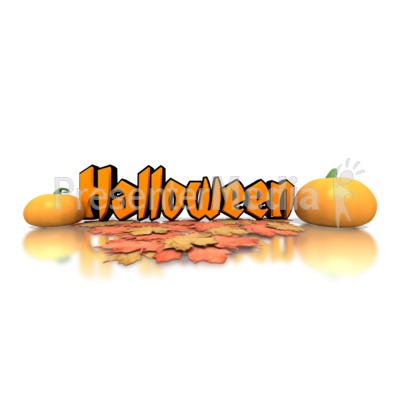 Halloween Pumpkins Text Presentation clipart