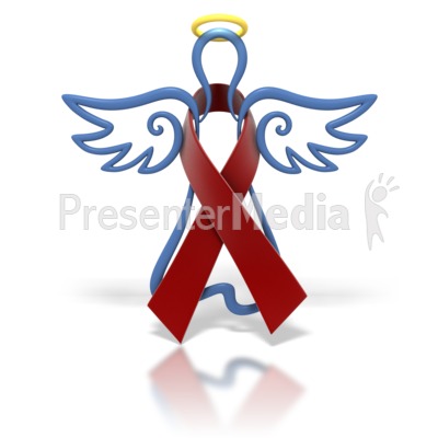 Angel Outline Burgundy Ribbon Presentation clipart