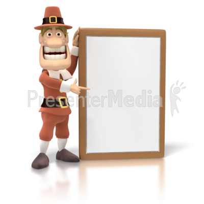 Pilgrim Sign Presentation clipart