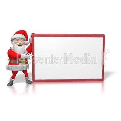 Santa Sign Large Presentation clipart