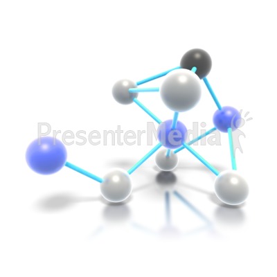 Connected Molecules Presentation clipart