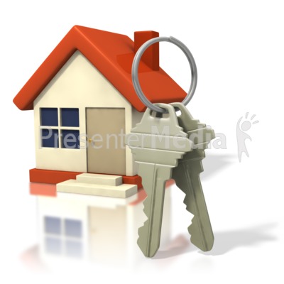 clipart house outline. House With Big Keys