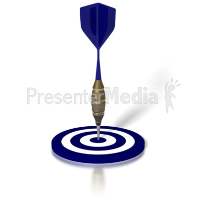 Blue Target Presentation clipart