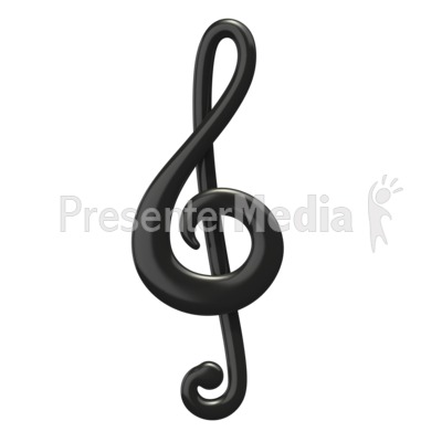 Music Treble Clef Presentation clipart