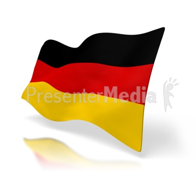 Germany Flag Perspective Presentation clipart