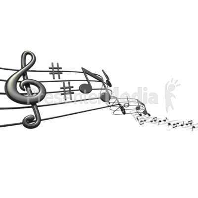 Music Notes Sheet Presentation clipart