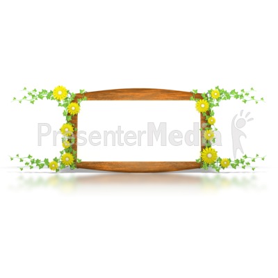 Flower Sign Presentation clipart