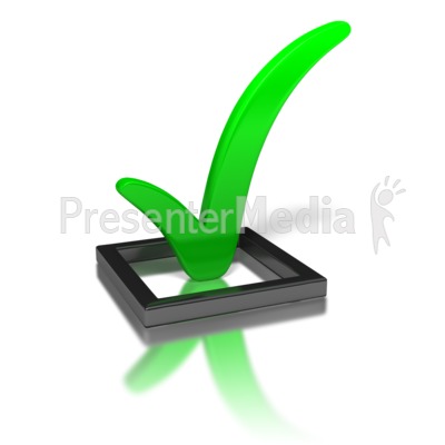 check mark png. Green Check Mark In Box