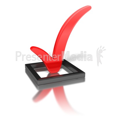 check mark clip art. Red Check Mark In Box