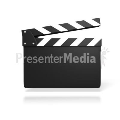 blank movie clapboard