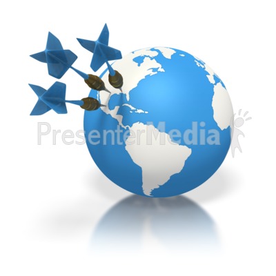 Blue Earth Three Darts North America Presentation clipart