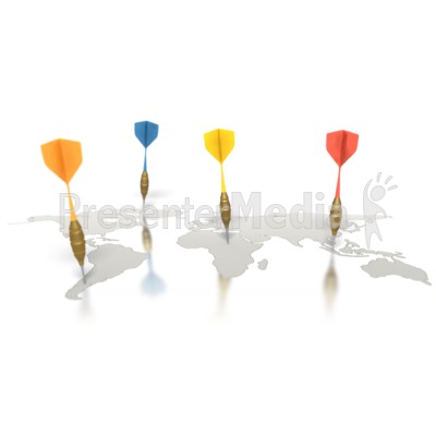 Traveling World Darts Presentation clipart