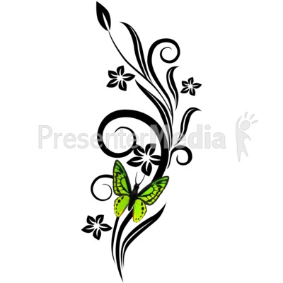 clip art flowers and butterflies. PowerPoint Clip Art