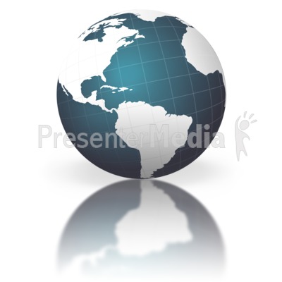 earth globe clip art. Blue Globe With Graph