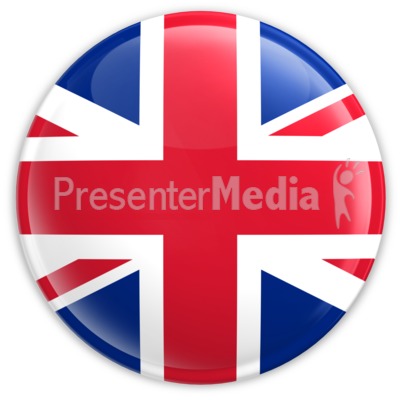 Badge of United Kingdom Flag Presentation clipart