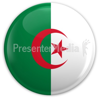 Badge of the Algerian Flag Presentation clipart