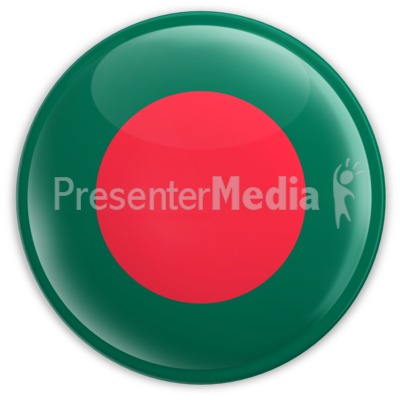 Badge of the Bangladesh Flag Presentation clipart
