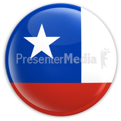 Badge of the Chile Flag Presentation clipart