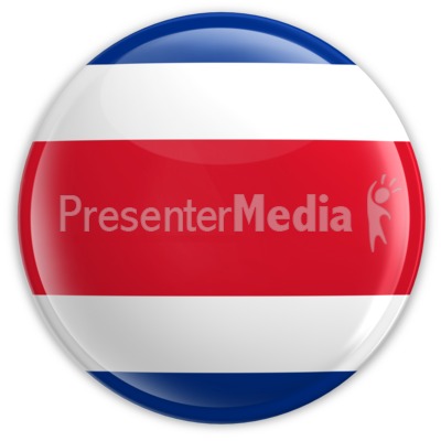 Badge of the Costa Rican Flag Presentation clipart
