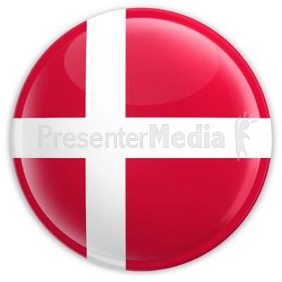 Badge of the Denmark Flag Presentation clipart