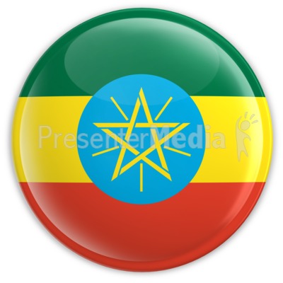 Badge of the Ethiopian Flag Presentation clipart